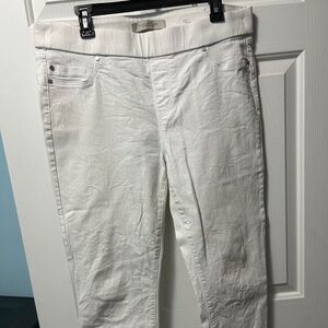 Liverpool Jeans Company White Cropped Jeans